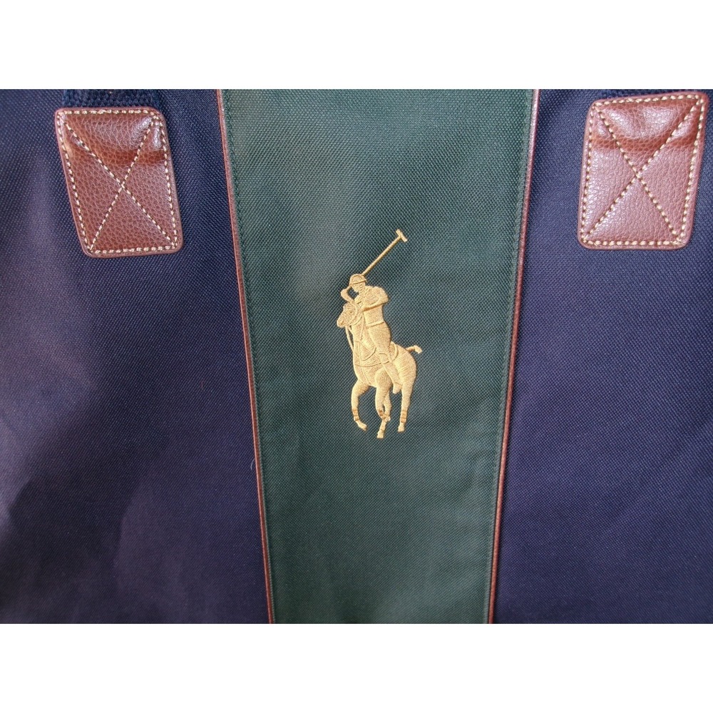 Polo Ralph Lauren Fragrances Duffle Bag Blue/Green 16x22 – No Strap – Used Good - Picture 2 of 4